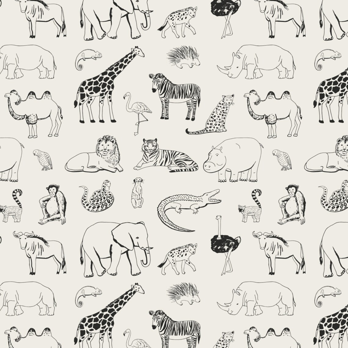 Safari Nursery Decor Animal Nursery Wallpaper Quote Nursery Etsy