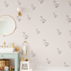 Goose Wall Decals - Kids Wall Decals - Kids Room Decor - Animal Decor - Geese Theme Stickers - Removable Decals - Mother Goose Decals