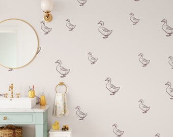 Goose Wall Decals - Kids Wall Decals - Kids Room Decor - Animal Decor - Geese Theme Stickers - Removable Decals - Mother Goose Decals