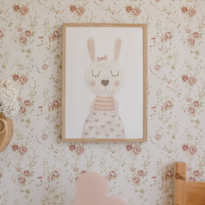 peel and stick wallpaper for girls room decor