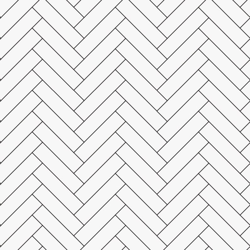 Monochrome Herringbone Wallpaper Peel and Stick Wallpaper Removable for Interior Design Removable Wallpaper White Modern image 2