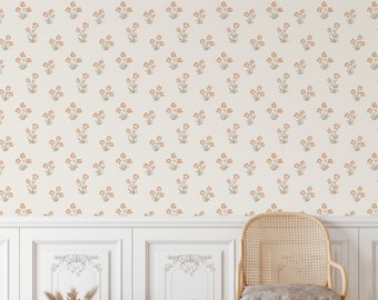 Sage Sprig Peel and Stick Wallpaper, Minimalist Floral Wallpaper, Modern Home Decor, Nursery Wallpaper, Cozy Space Decor, Small Floral Decor