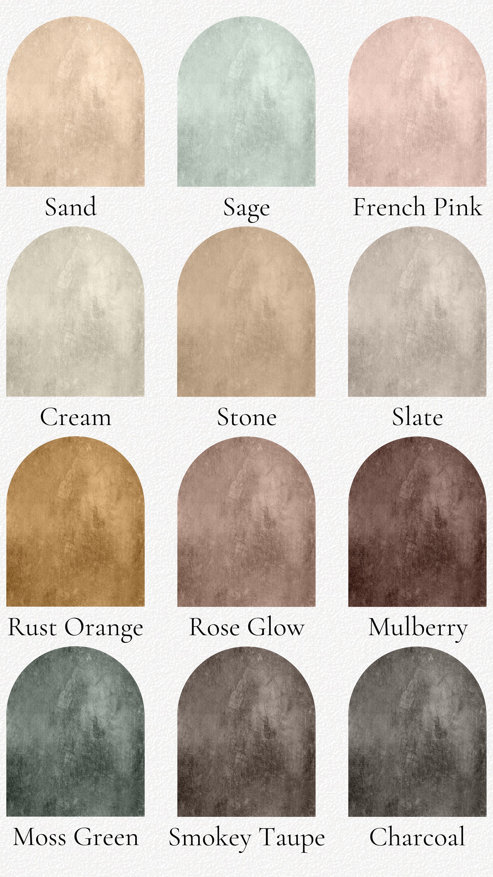 Textured Decals Textured Arch Decal | Custom Colors Available | Faux Texture Removable ...