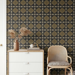 Mosaic Tile Peel and Stick Wallpaper, Moroccan Peel Stick Tile Design, Boho removable wallpaper for all home decor styles, Neutral Wallpaper