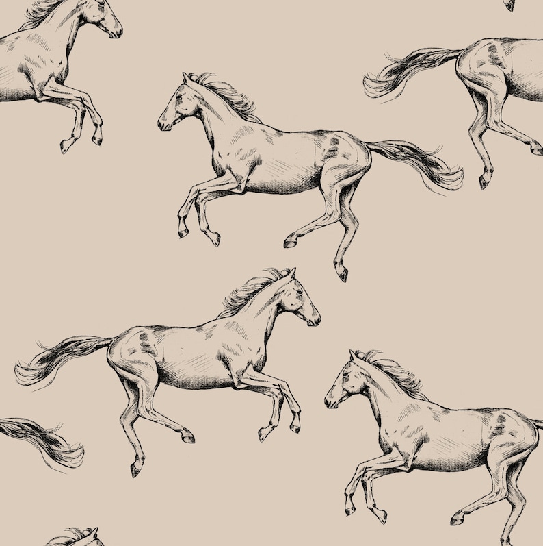 Wild Horses Wallpaper. Wallpaper. Wallpapers. Peel and Stick - Etsy