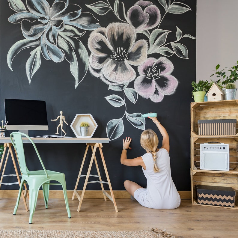 Chalkboard Wall Decal Diy Extra Large Sticker Home Decor Chalk Blackboard Board