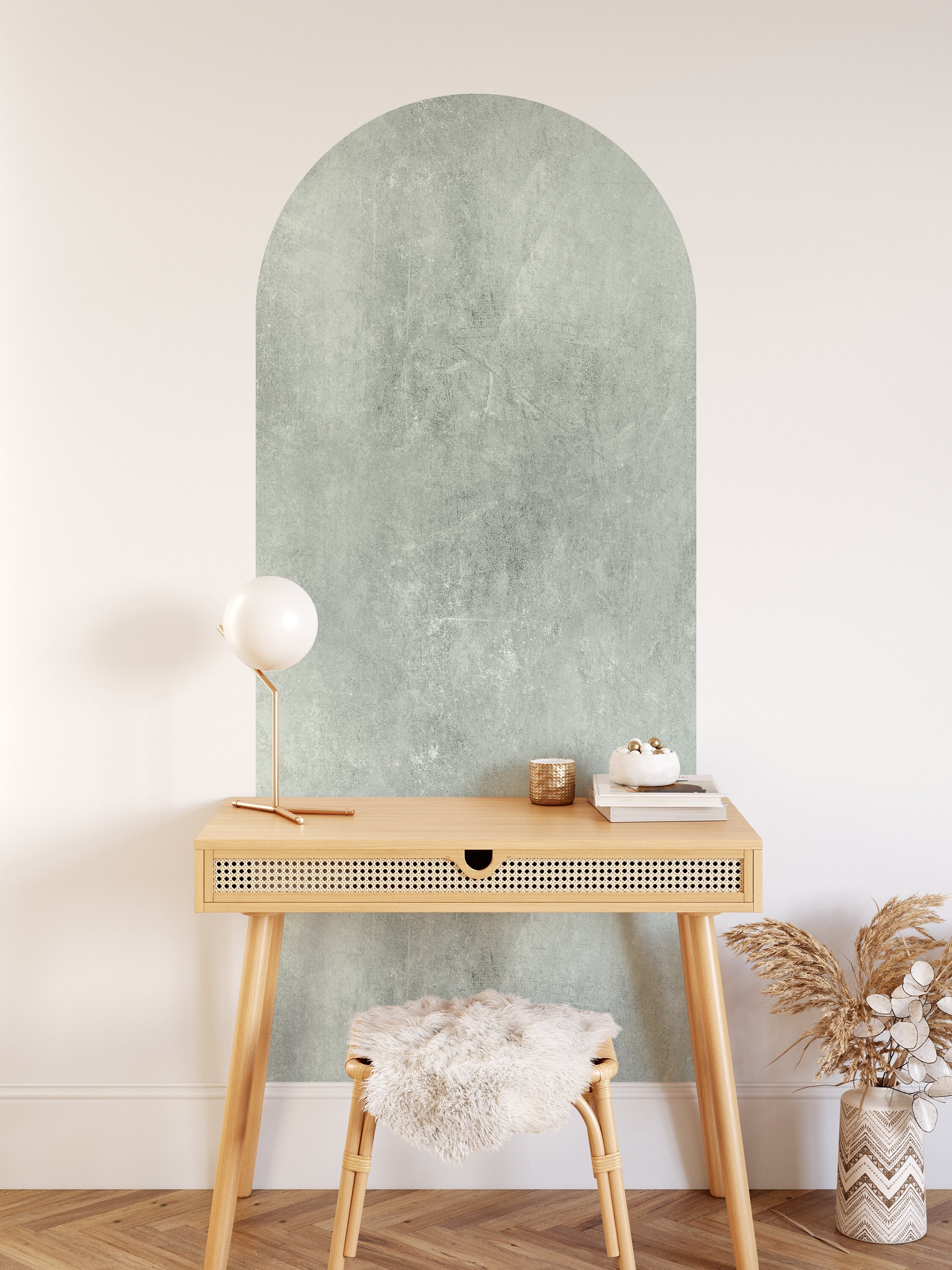 Textured Arch Decal | Custom Colors Available | Faux Texture Removable Arch | Bohemian Arch Wall Decal | Boho wall decal | Home Wall Decals