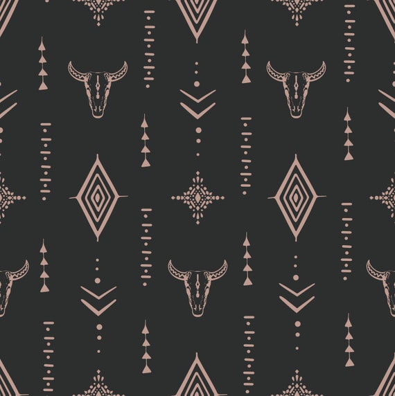 Western Pattern Fabric Wallpaper and Home Decor  Spoonflower