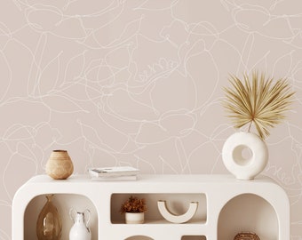 Peel and stick. Wallpaper removable. Wall Murals. Floral Wall Mural. Multiple Color Options. Simple wallpaper. Minimalist wallpaper. Briar