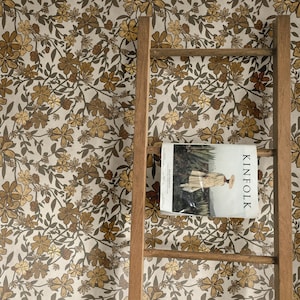 Subtle Floral Wallpaper, Peel stick, removable wallpaper for all home decor styles, Aesthetics Wallpapers. Neutral Texture Wallpaper