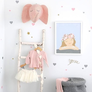 2&#39;&#39; Vinyl hearts, Color heart Decal, Wall Sticker, coloured heart stickers, Removable heart, Gold Decal,nursery wall decoration