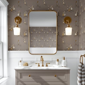 Kids Room Wall Decor, Duck Design wallpaper, Gender Neutral Nursery Wallpaper, Story book Kids Room
