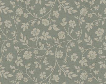 Garden Calico Wallpaper, Vintage Floral Wallpaper, Sage Green Wallpaper, Cottage Wallpaper, Nursery Wallpaper, Peel and Stick