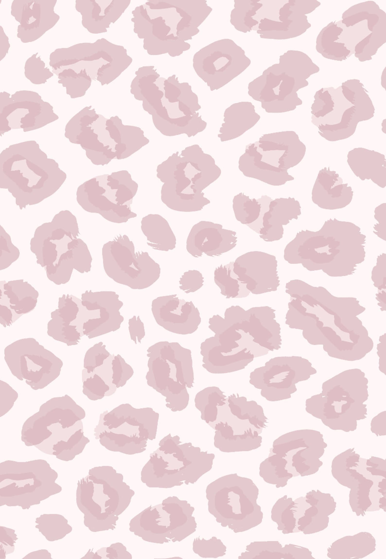 Soft Pink Animal Print Wallpaper. Removable Wallpaper Animal. - Etsy