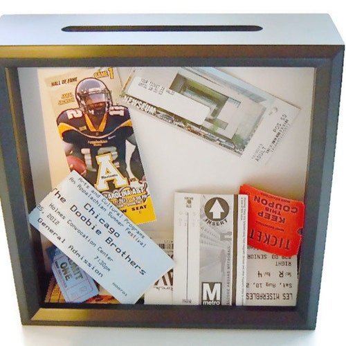 SALE Ticket Holder Black Shadow Box Ticket Keeper Etsy