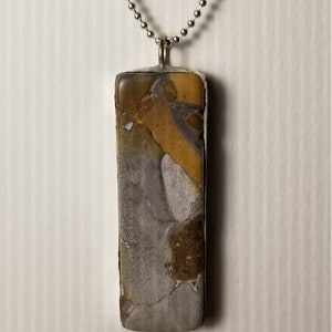 Glacier conglomerate soldered pendant