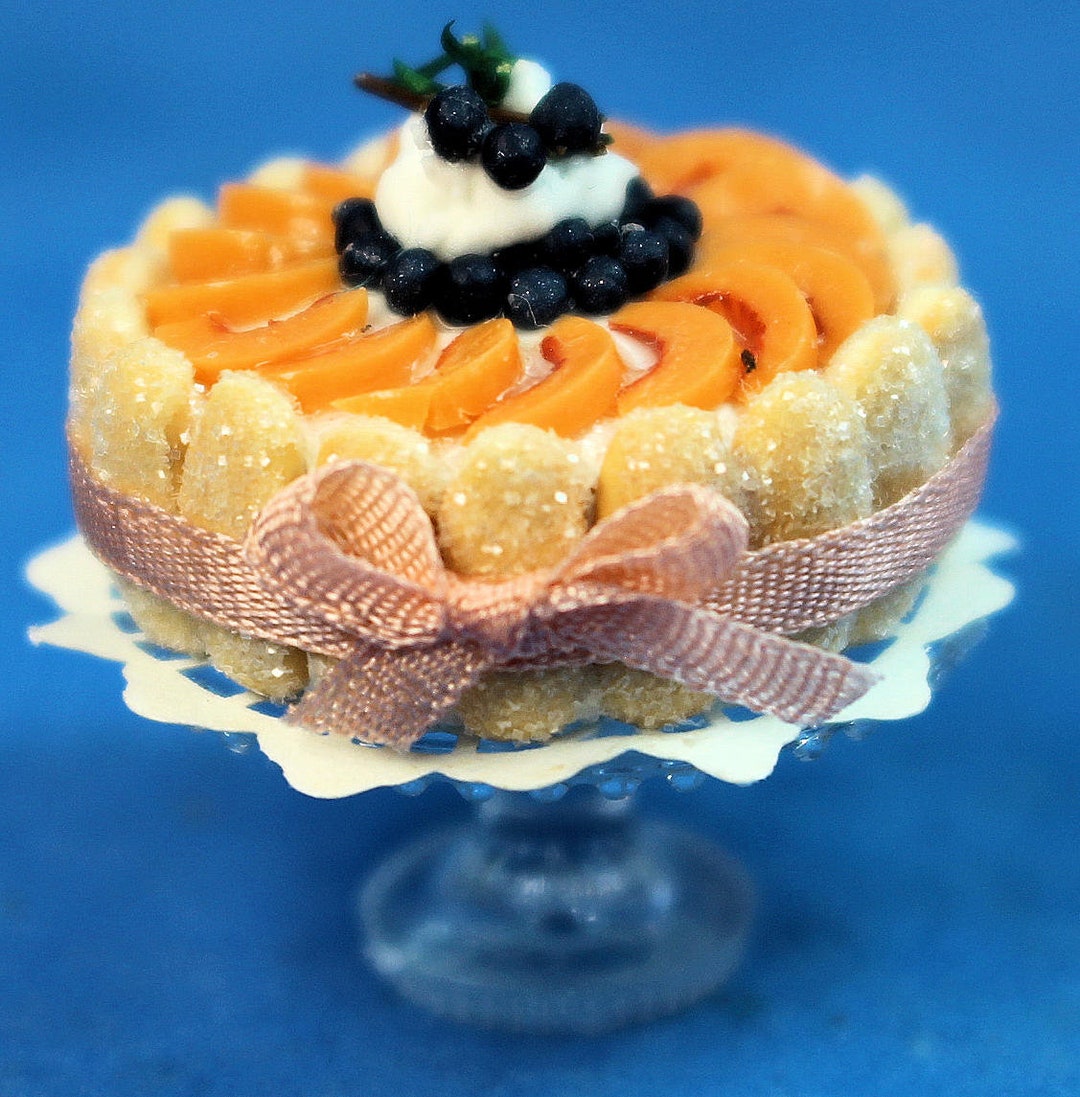 Orange Lady Finger Cake Dollhouse Miniature Artisan by Anne Etsy
