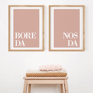 Bore Da - Nos Da - Welsh Prints - Welsh Gifts - Welsh Decor - Nos Da - Cariad - Home Decor - Home Prints