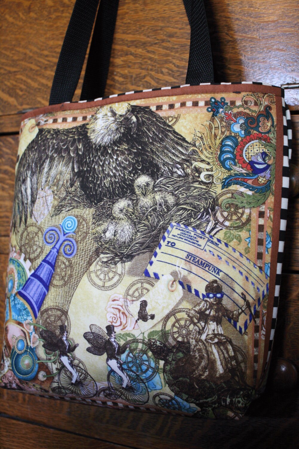 Steampunk Purse With Panel Designs on Front and Back Side - Etsy