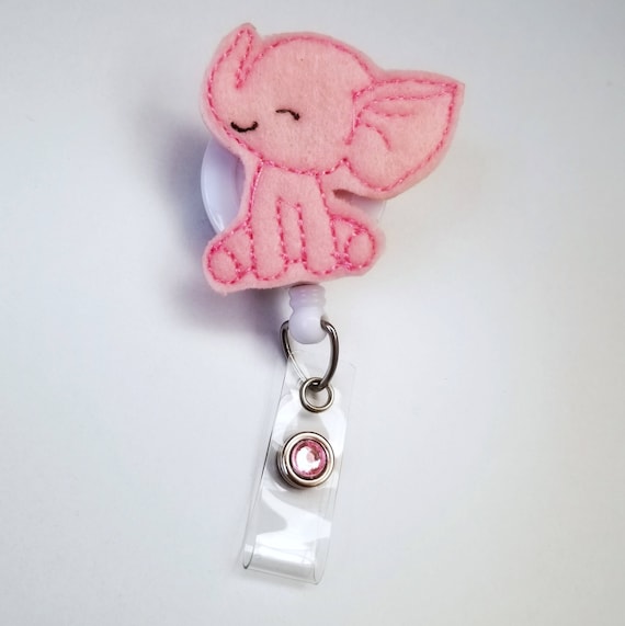 Cute Baby Elephant - Felt Badge Holder - Nurses Badge Holder - Cute Badge  Reels - Unique ID Badge Holder - Felt Badge - RN Badge Reel