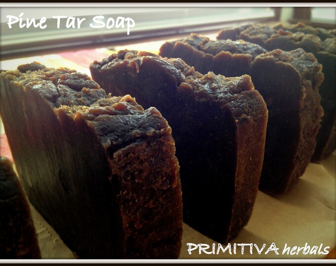 EXTRALARGE Bar of Pine Tar Soap for Acne Eczema Psoriasis Etsy