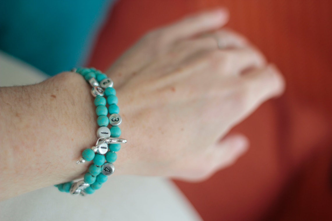 Nursing Bracelet / Breastfeeding Bracelet Turquoise Howlite Etsy