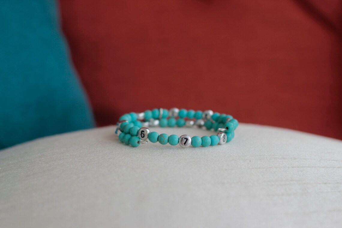 Nursing Bracelet / Breastfeeding Bracelet Turquoise Howlite Etsy