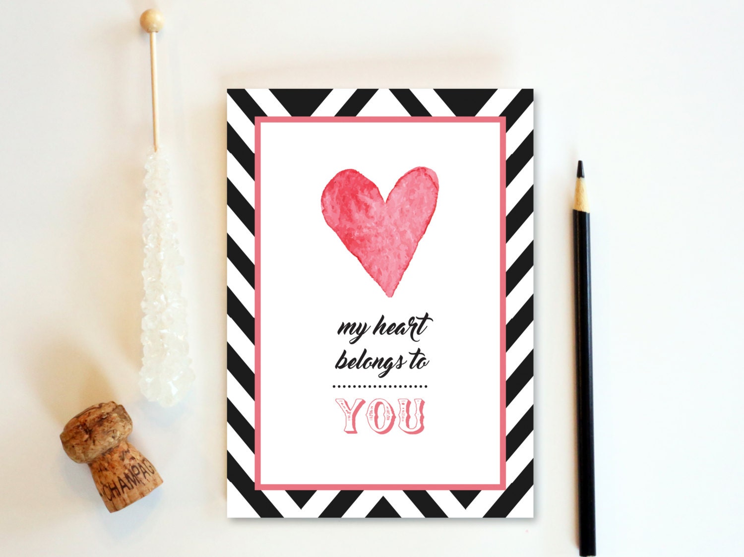 My Heart Belongs to You // Printable Instant Download // Etsy