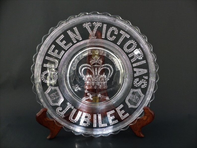 Victorian Glass Queen Victoria's Golden Jubilee 18371887 Etsy