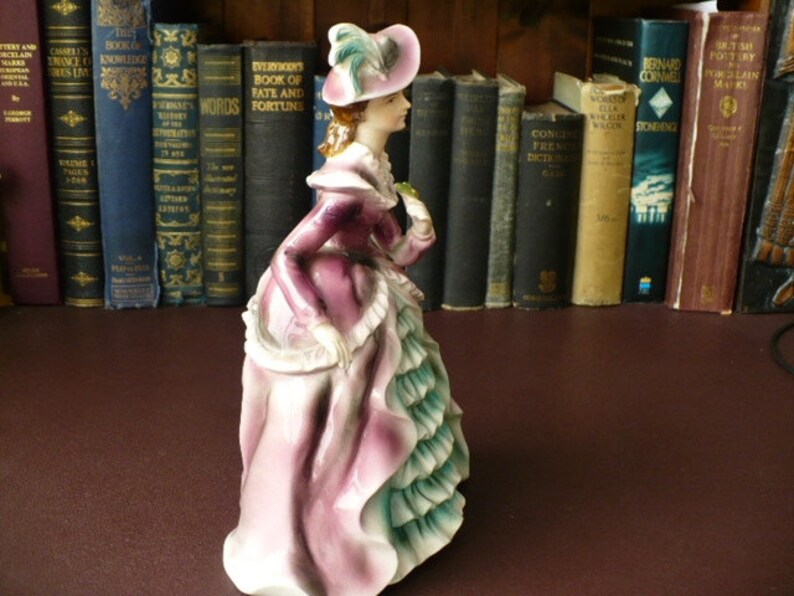 1950's Porcelain Figurine of A Lady in A Crinoline Dress Etsy UK