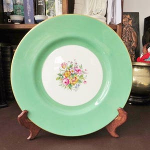 Minton Display Plate - Artist Signed Hand Painted Flowers Decoration, We Do Combine Shipping