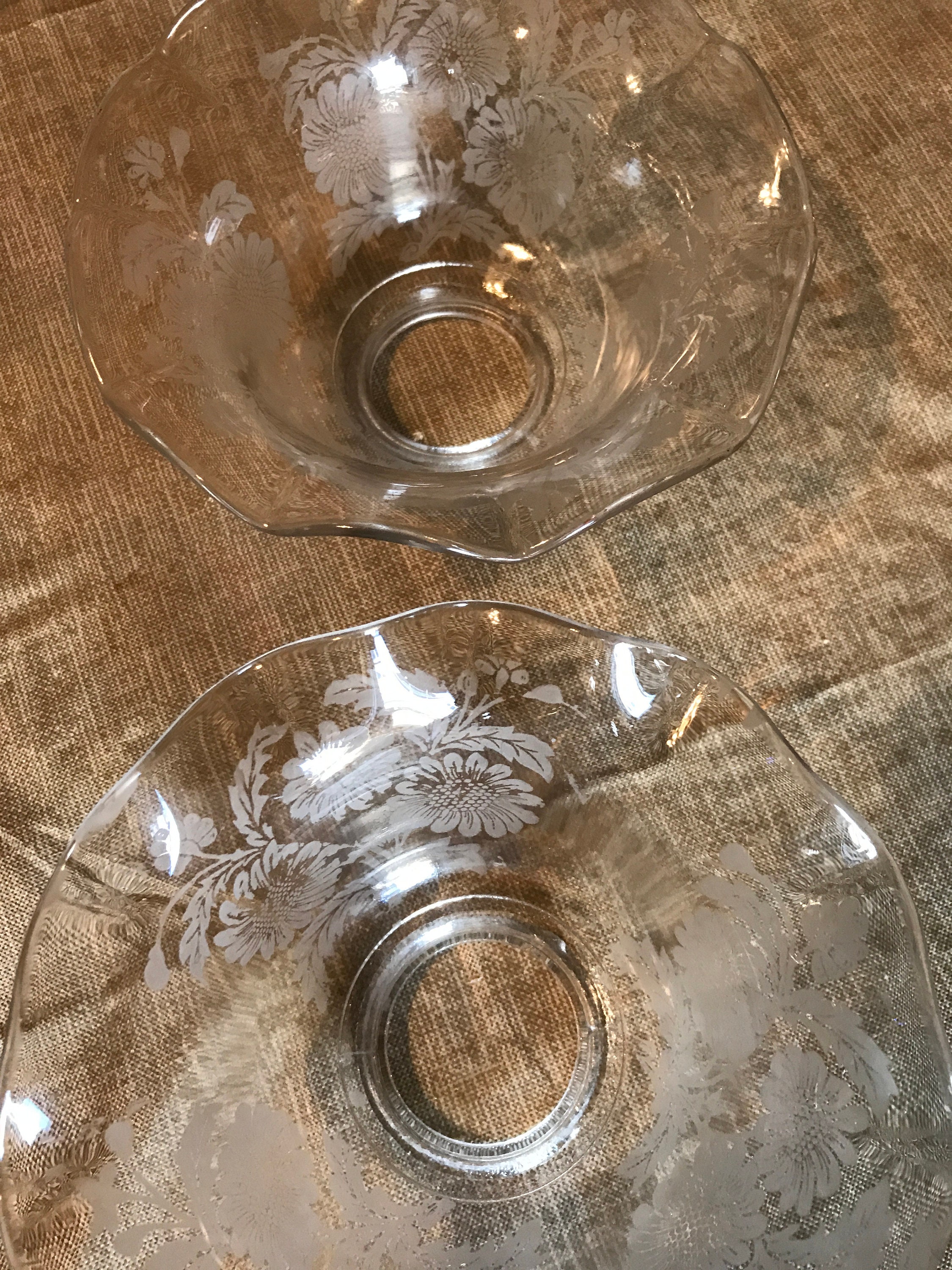 Etched Glass Light Shades Etsy