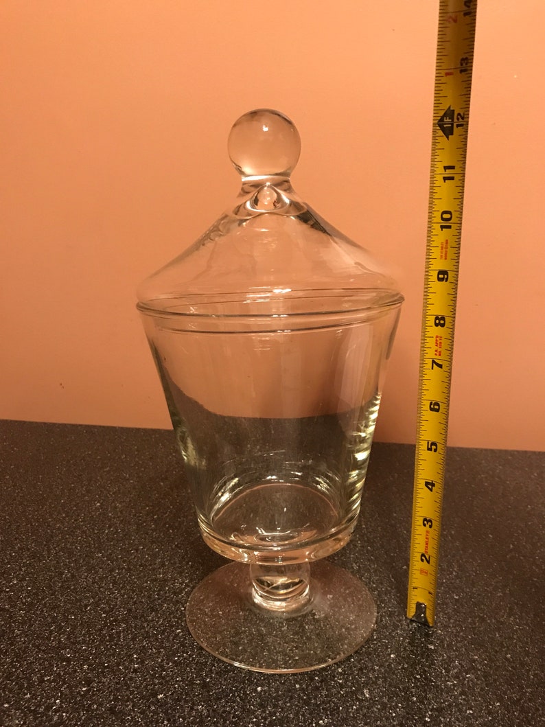 Vintage Glass Apothecary Jar Etsy