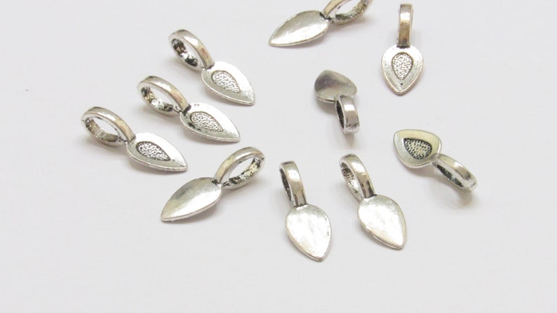 Tear Drop Style Bails Glue On Flat Pad Bail Pendant Bale Bottlecap Findings Tibeten Style Medium Bails Bottlecap Supply Quality Bailes
