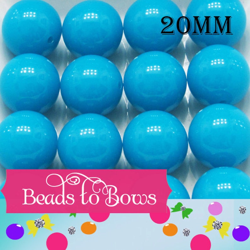 10 pieces 20mm neon yellow chunky bubblegum beads DIY baby necklaces