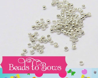 200 Crimp beads 1.25 tube for crimping beads, 2mm in diamater, crimp bead barrel bead, necklace tube crimp beads,  beading supply crimp bead