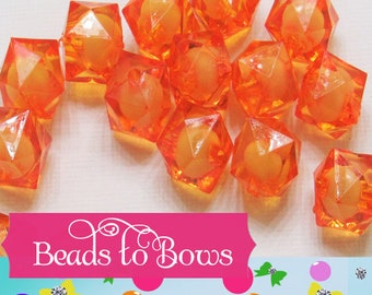 Orange Candy Colored Acrylic Flat Round Letter Beads (7MM; 200 PCS.) –  TinySupplyShop