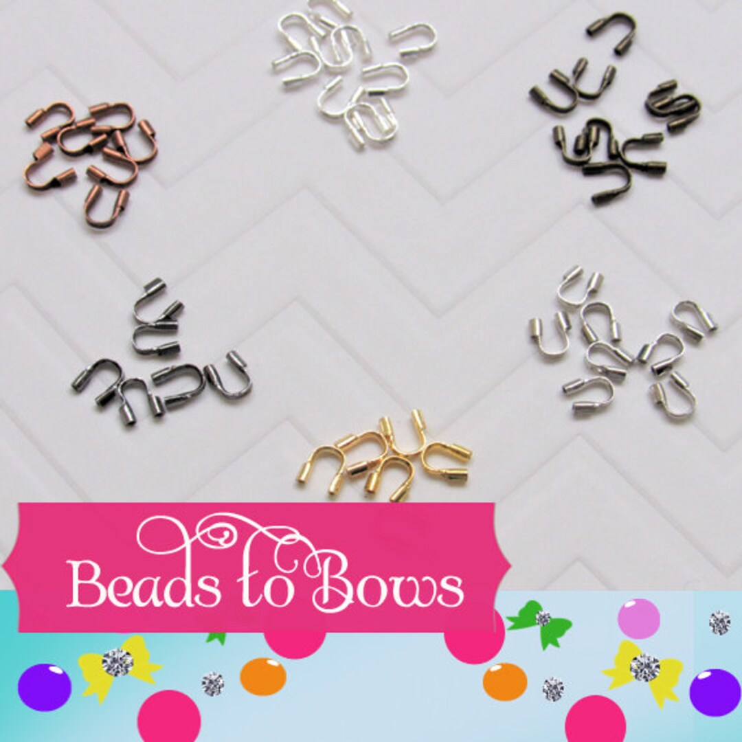 52 Wire Guards for DIY Chunky Bubblegum Necklaces, Wire Protectors