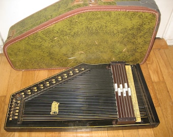 Oscar Schmidt Bb Diatonic Autoharp USA Case Ready to Play
