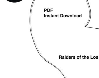 Indiana Jones Holster, whip holder Sewing pattern diy Cosplay (PDF Downloadable)