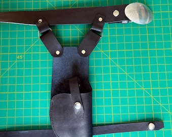 Luke Skywalker Yavin Ceremony Cosplay Belt | Handmade Leather Utility Belt, ANH