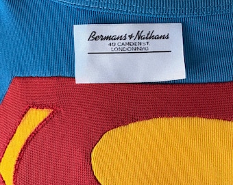 Bermans and Nathans sew on, Star Wars, Indiana Jones replica woven label costume cosplay