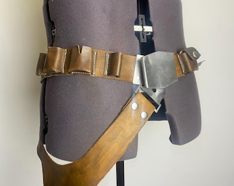 Handgemaakte Han Solo leren utility riem en holster | Star Wars-cosplay
