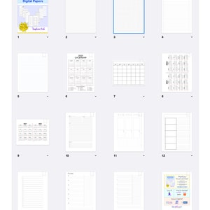 14 Blank Writing Pages GoodNotes, Notability, Template Pages, Instant Download, Digital Journal Pages, Digital Notebook Pages, Lined Pages image 4