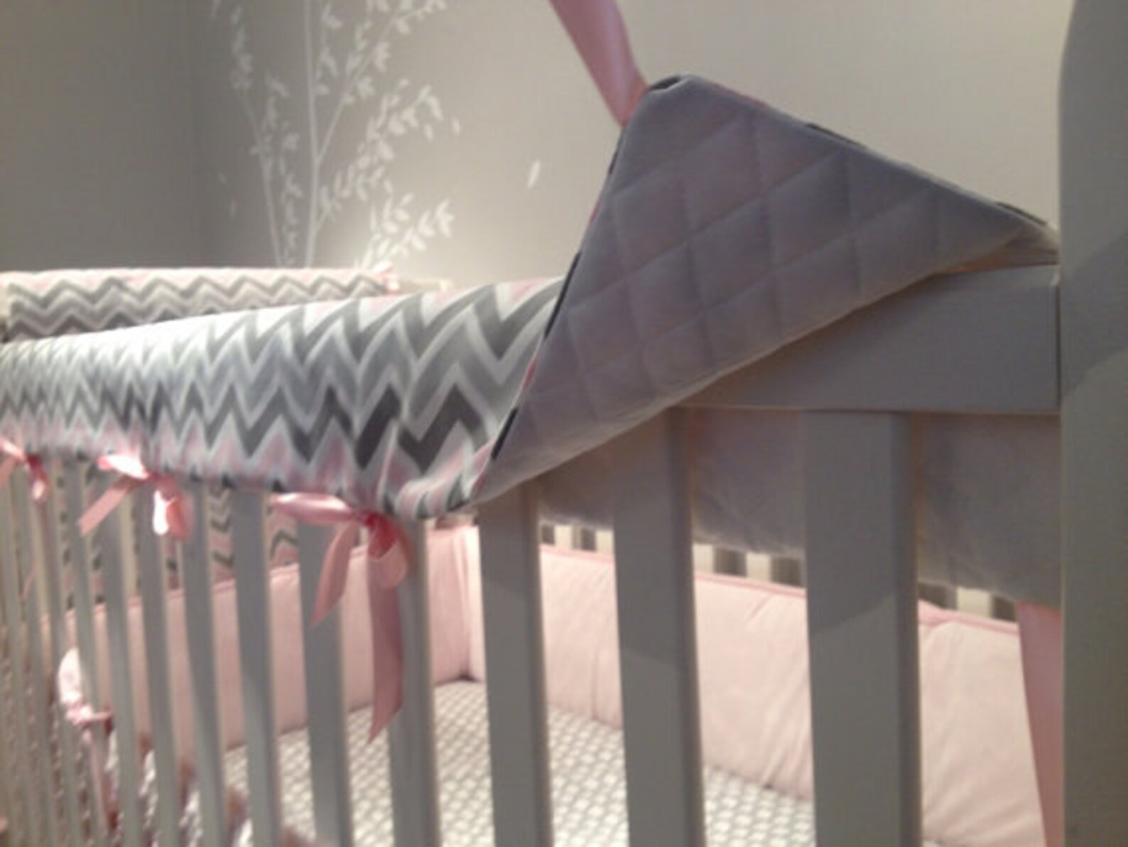 Floral Crib Rail Teething Guard Set of 3 Etsy