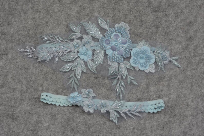 beaded floral garter,garters for wedding blue bridal garter wedding garter set bride garter set,toss garter something blue garter