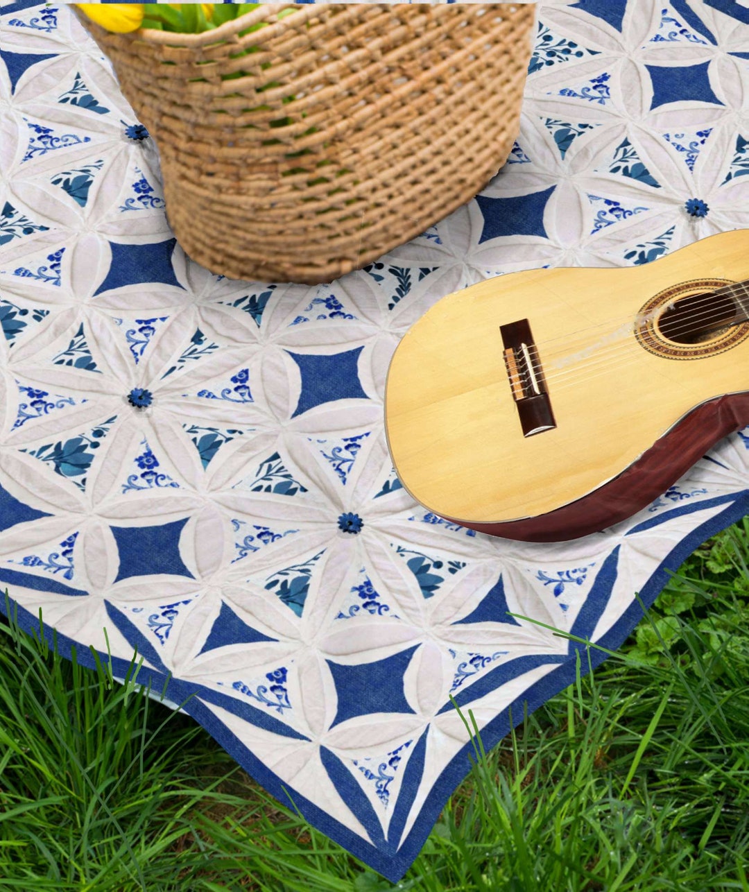 Cathedral Window Wall Hanging Tutorial. PDF Download Etsy