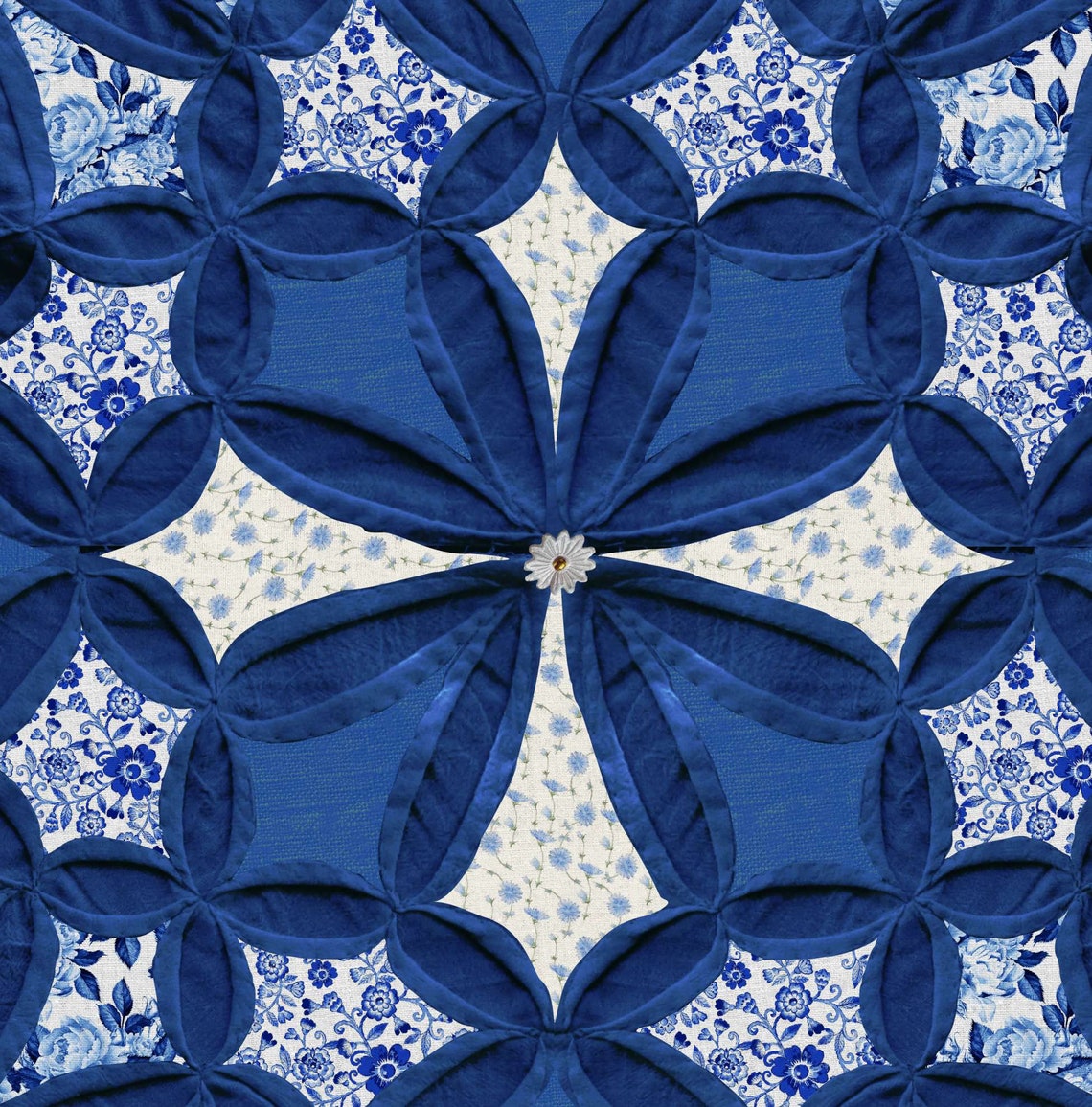 Cathedral Window Wall Hanging Tutorial. PDF Download Etsy