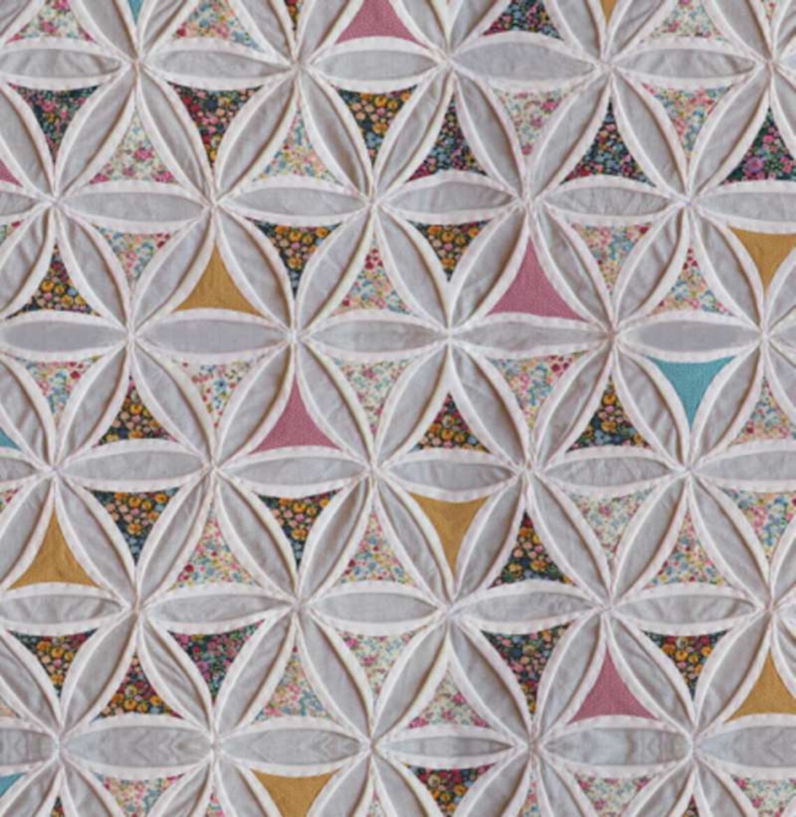 Cathedral Window Wall Hanging Tutorial. PDF Download Etsy