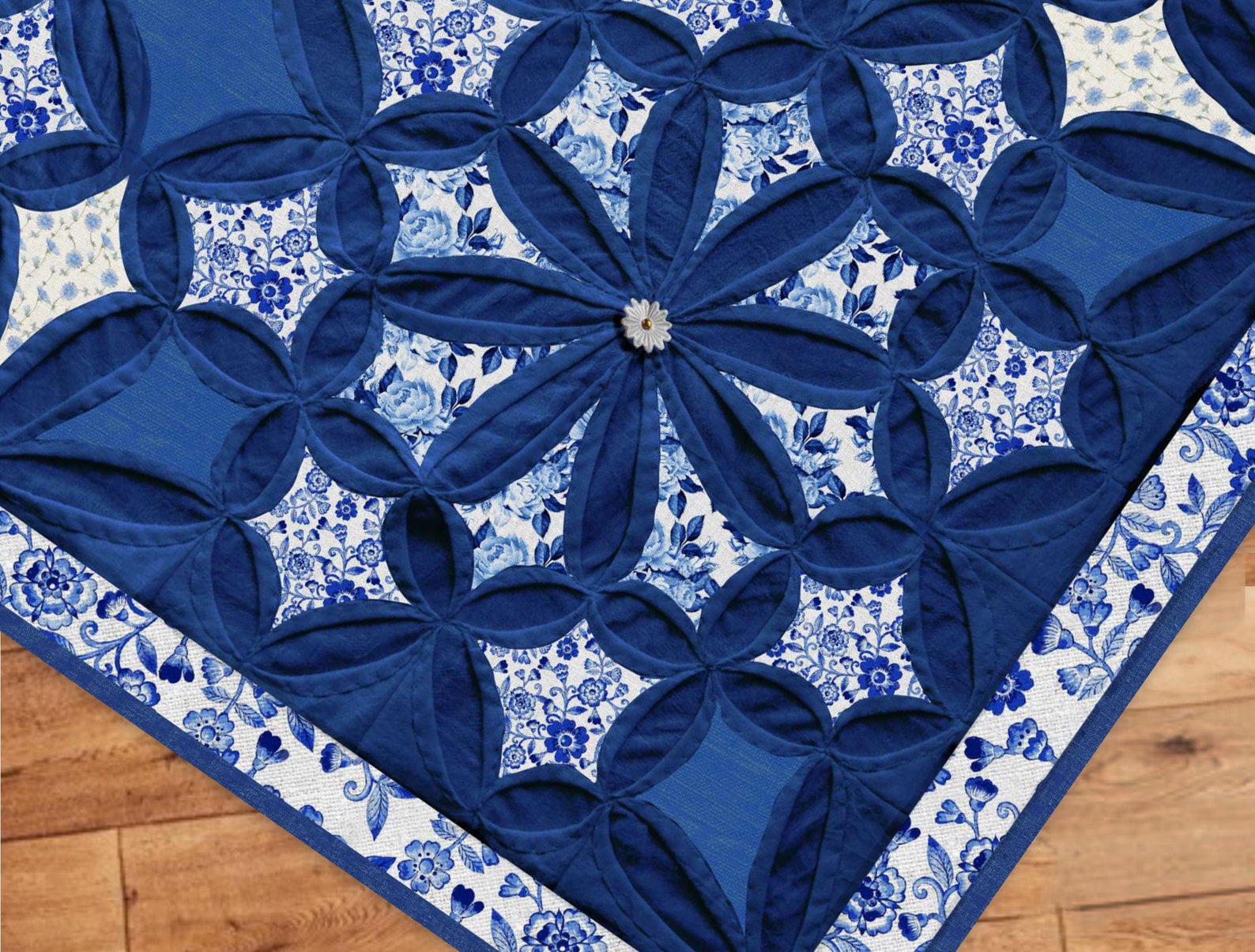 Cathedral Window Wall Hanging Tutorial. PDF Download Patterns Video